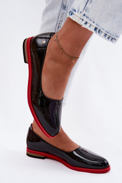 Oda Lakuotos balerinos Tai turiciejka K7463-01 juodos spalvos