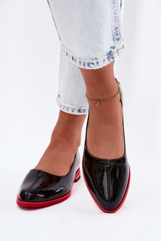 Oda Lakuotos balerinos Tai turiciejka K7463-01 juodos spalvos