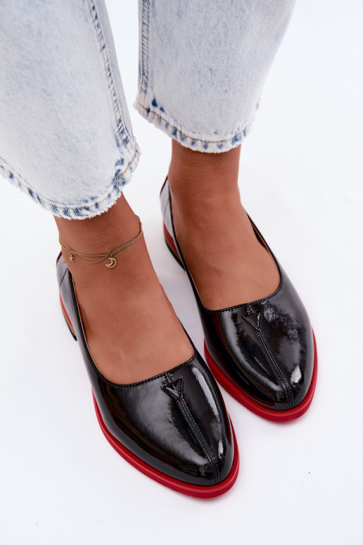 Oda Lakuotos balerinos Tai turiciejka K7463-01 juodos spalvos