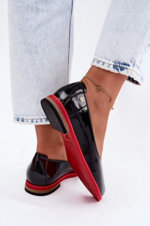 Oda Lakuotos balerinos Tai turiciejka K7463-01 juodos spalvos