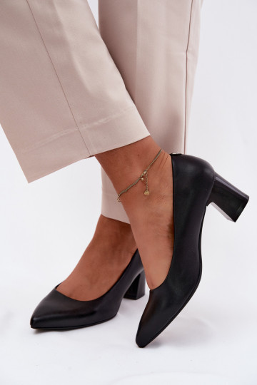 Bateliai su kulniukais Sergio Leone PB413 juodos spalvos