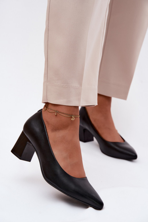 Bateliai su kulniukais Sergio Leone PB413 juodos spalvos