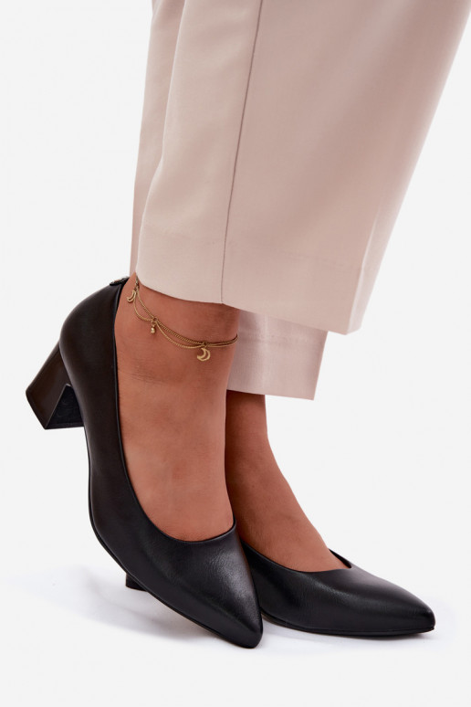 Bateliai su kulniukais Sergio Leone PB413 juodos spalvos