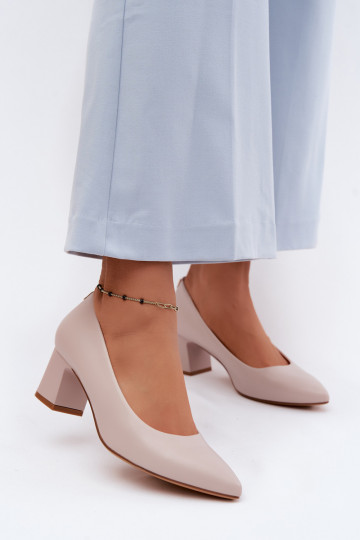 Bateliai su kulniukais Sergio Leone PB413 pilkos spalvos