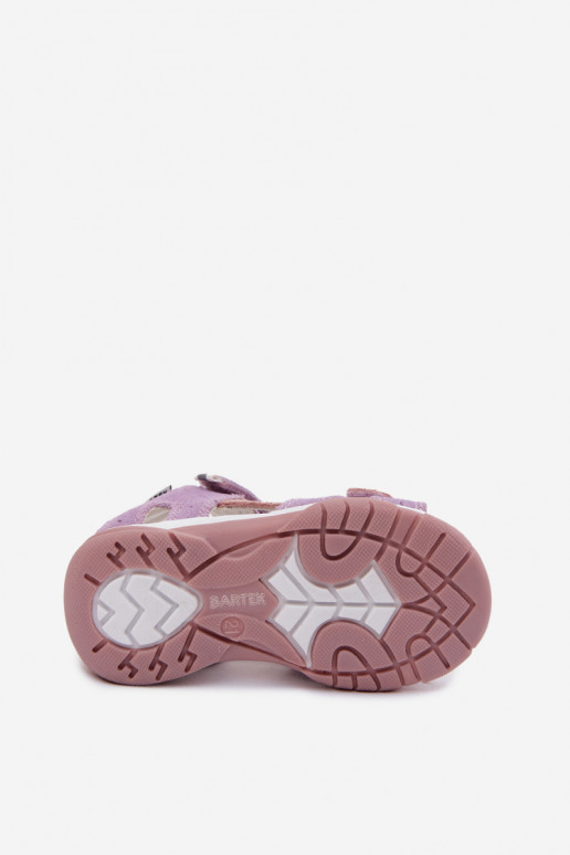 Oda Zomšinės basutės vaikams Bartek 84409-66 Violetinės spalvos