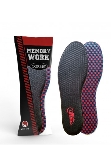 CORBBY MEMORY INSOLE vidpadžiai su atminties forma