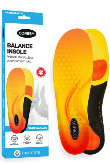 CORBBY BALANCE INSOLE stabilizuojantys vidpadžiai su lanko atrama
