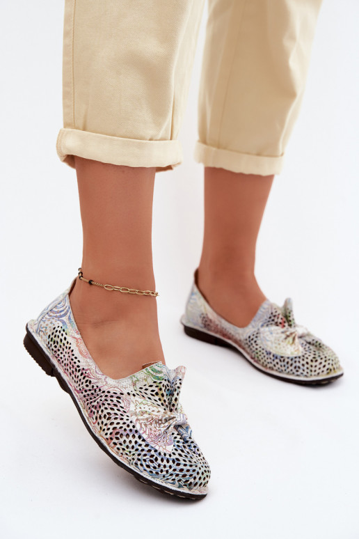 Odinės balerinos su ažūriniais elementais ir kaspinais Artiker 58C3481 įvairių spalvų