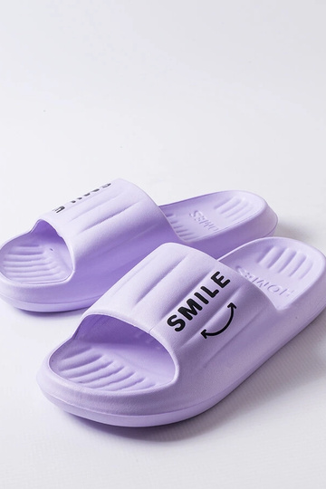 Violetinės piankinės šlepetės Smile
