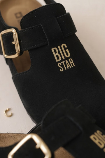 Moteriškos basutėssuĮjungtaturalnego iš zomšosu Big Star TT274544 juodos spalvos