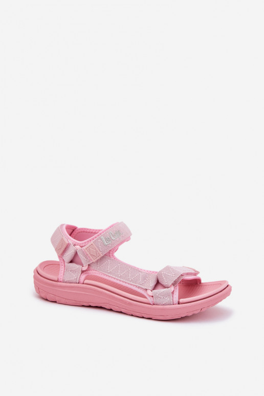 Moteriškos basutės  su lipniais užsegimais Lee Cooper LCIN-25-34-3561L rožinės spalvos