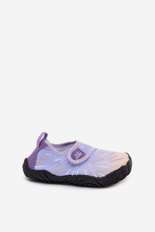 Violetinės spalvos vaikiški batai su lipniais užsegimais PROINATER PRO-26-48-103K