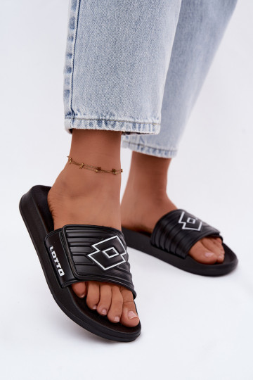 Juodos spalvos unisex šlepetės LOTTO FLYDE 2400940U-1110 2