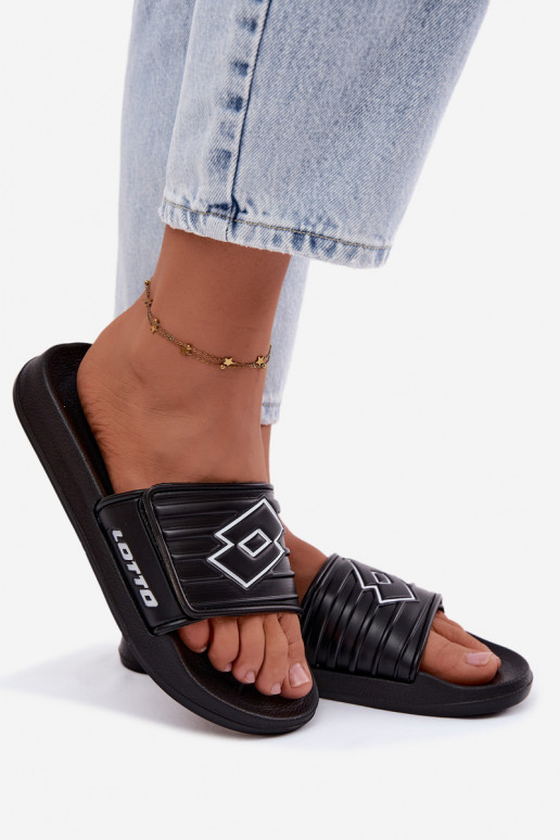 Juodos spalvos unisex šlepetės LOTTO FLYDE 2400940U-1110
