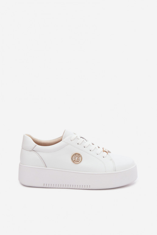 Oda Sneakers modelio batai Moteriškas su platforma baltos spalvos Dainty