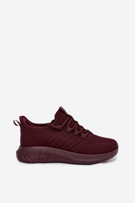 Įsispiriami sportiniai bateliai moterims Big Star UU274053 bordo spalvos