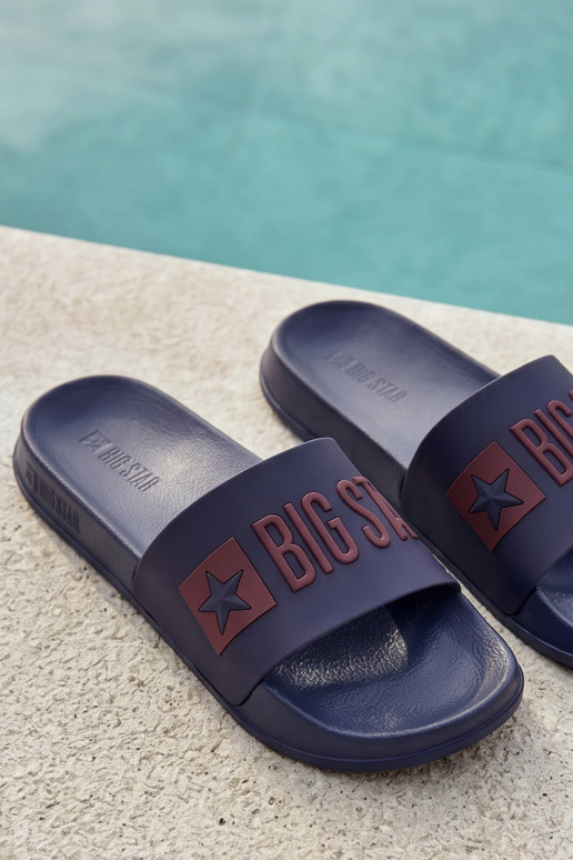 Tamsiai mėlynos vyriškos šlepetės "Big Star SS174361"