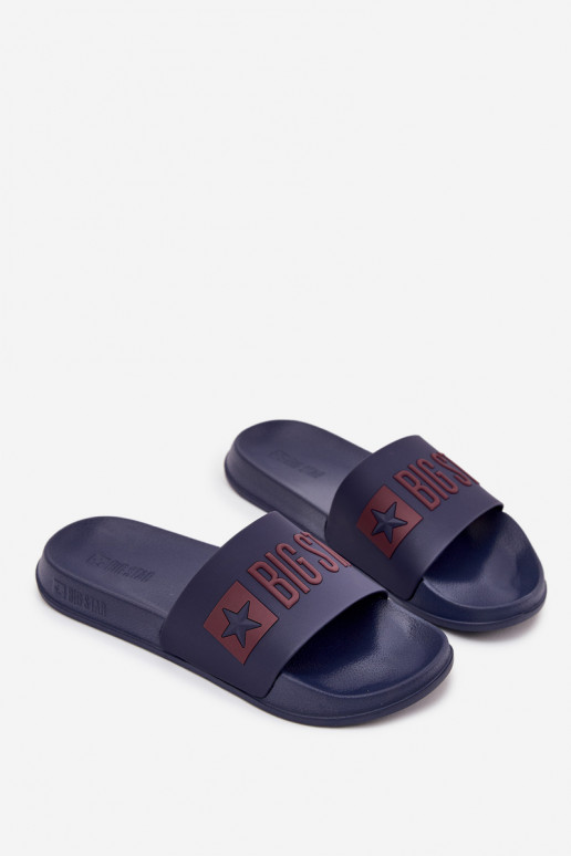Tamsiai mėlynos vyriškos šlepetės "Big Star SS174361"