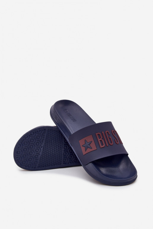 Tamsiai mėlynos vyriškos šlepetės "Big Star SS174361"