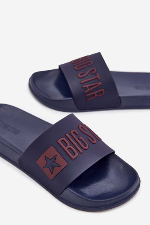 Tamsiai mėlynos vyriškos šlepetės "Big Star SS174361"