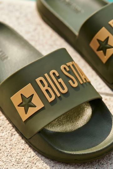 Žalios vyriškos šlepetės "Big Star SS174360" 2