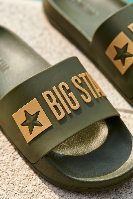 Žalios vyriškos šlepetės "Big Star SS174360"