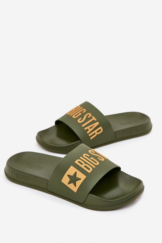 Žalios vyriškos šlepetės "Big Star SS174360"