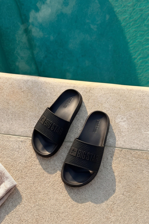 vyriškos šlepetės ant lengvo pado Big Star SS174356 juodos spalvos