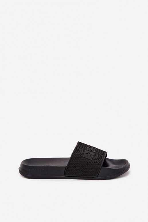 vyriškos šlepetės ant lengvo pado Big Star SS174356 juodos spalvos