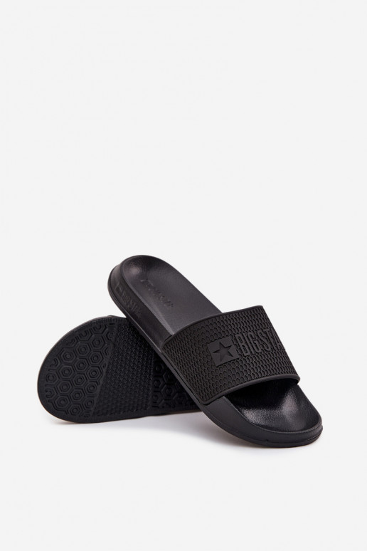 vyriškos šlepetės ant lengvo pado Big Star SS174356 juodos spalvos