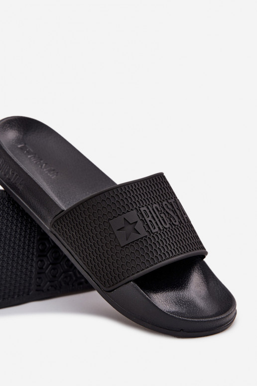 vyriškos šlepetės ant lengvo pado Big Star SS174356 juodos spalvos