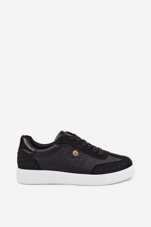 Sneakers modelio batai Moteriškas Su dekoracija juodos spalvos Soothe