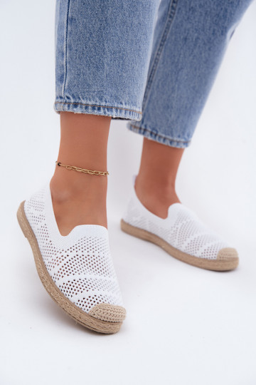 Ažūrinės baltos espadrilės Candessa 2