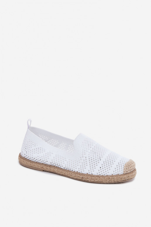 Ažūrinės baltos espadrilės Candessa