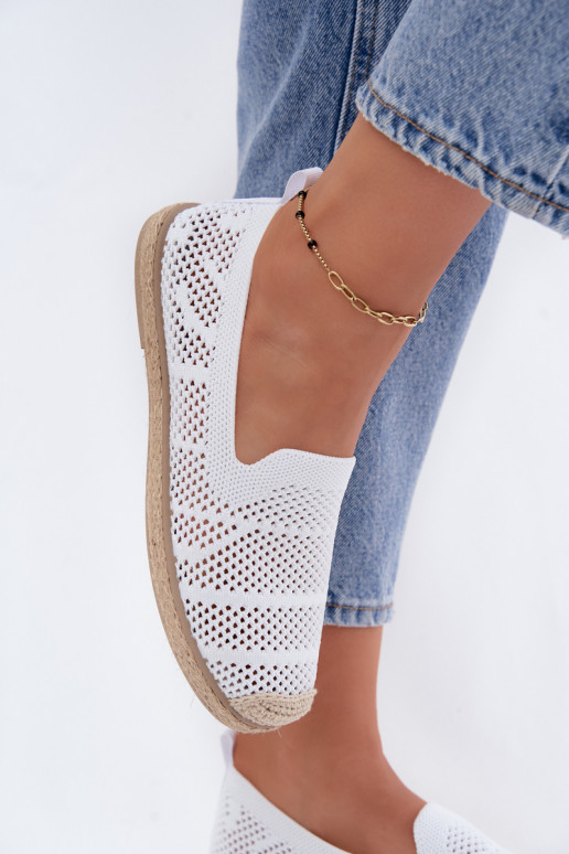Ažūrinės baltos espadrilės Candessa