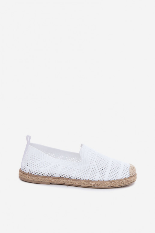 Ažūrinės baltos espadrilės Candessa