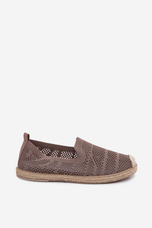 Ažūrinės chaki spalvos espadrilės Candessa