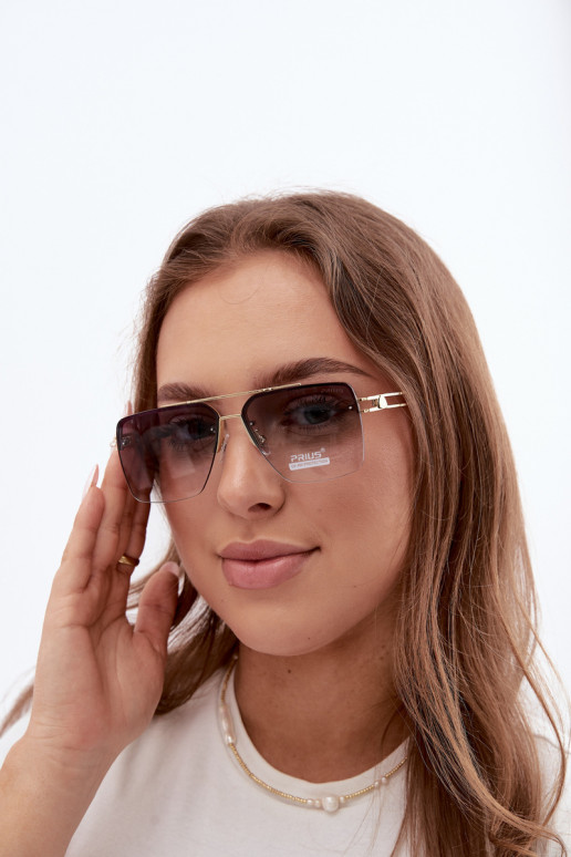 Akiniai nuo saulės su UV filtru chaki spalvos