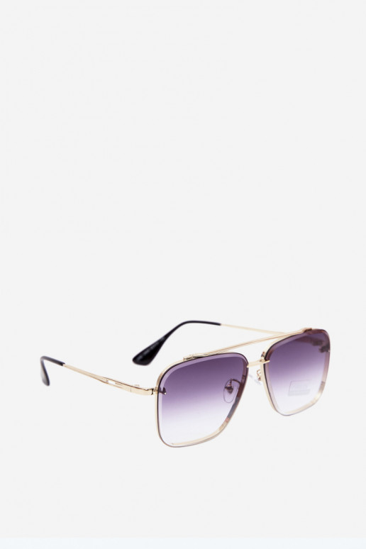 Akiniai nuo saulės Typu PilotkisuFiltrem UV 400 Violetinės spalvos