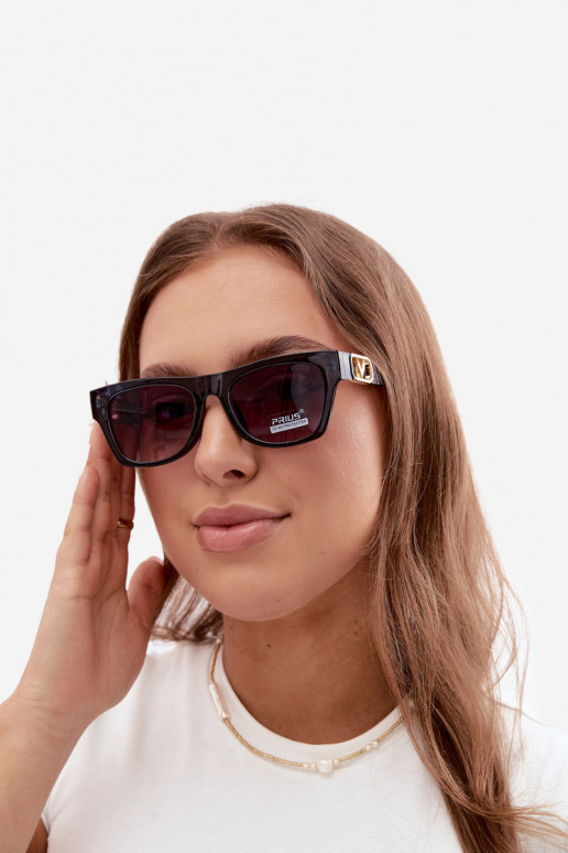 Akiniai nuo saulės moteriški su UV filtru tamsiai mėlynos spalvos