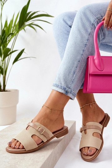 Smėlio spalvos elegantiškos moteriškos klumpės su išpjovomis Tabitha 2