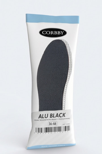 Corbby ALU BLACK Trisluoksniai vidpadžiai su aliuminio folija