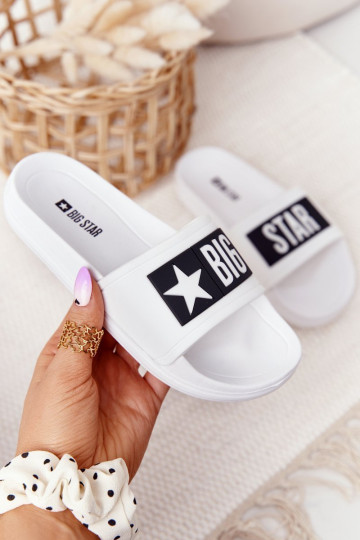 Vaikiškos šlepetės Big Star DD374151 baltos spalvos
