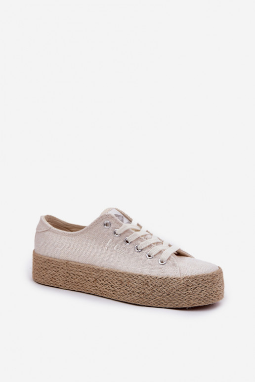 laisvalaikio bateliai su platforma Lee Cooper LCIN-25-02-3284 dramblio kaulo spalvos