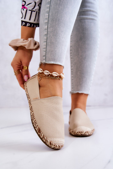 Smėlio spalvos įsispiriamos espadrilės Big Star JJ274899 2