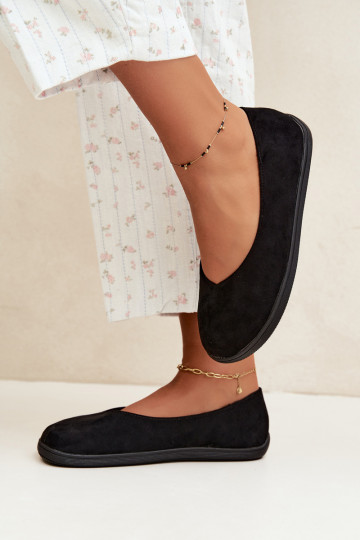 Juodos spalvos barefoot balerinos Hollin