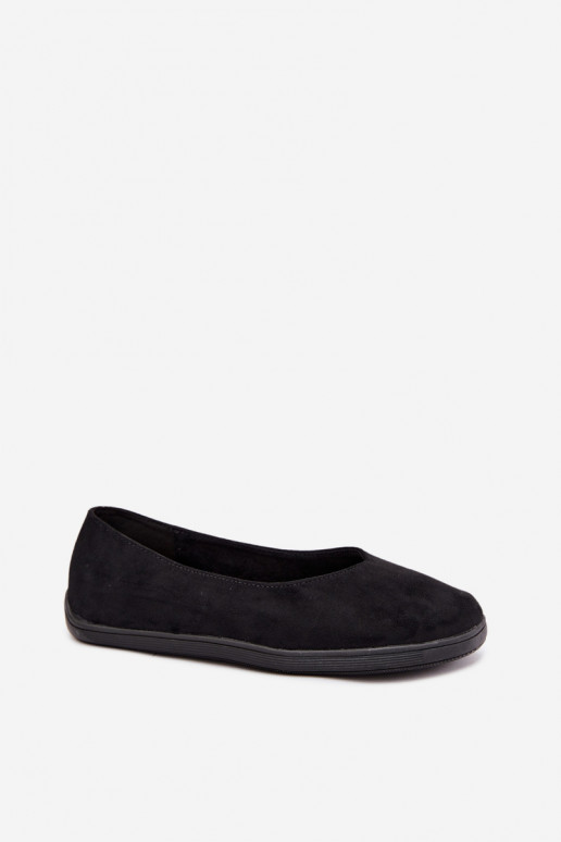 Juodos spalvos barefoot balerinos Hollin