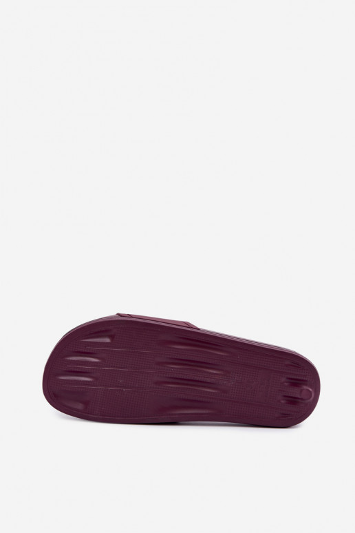 Moteriškos šlepetės Big Star UU274070 bordo spalvos