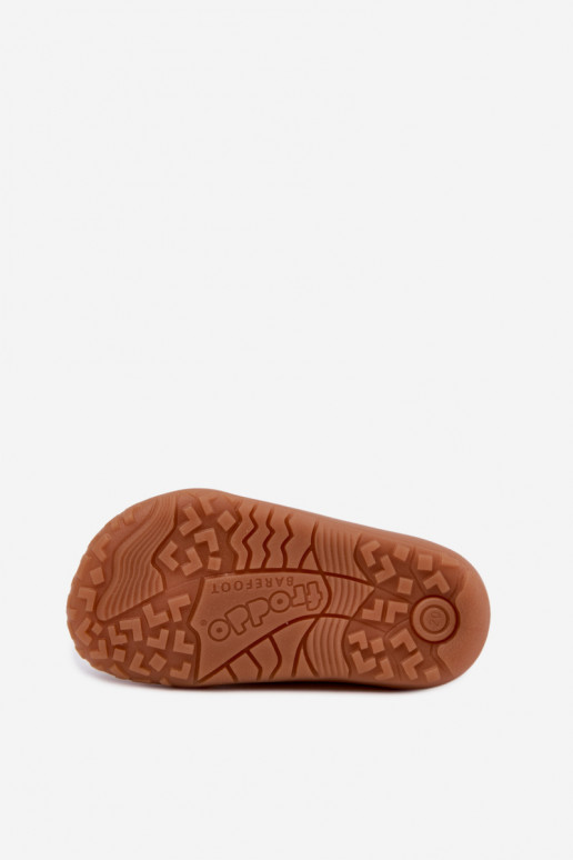 Vaikiškos šlepetės Barefoot su dinozaurais Froddo Canvas G1700440-31 pilkos spalvos