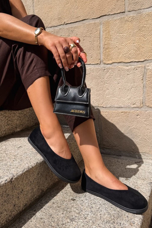 Juodos spalvos barefoot balerinos Hollin